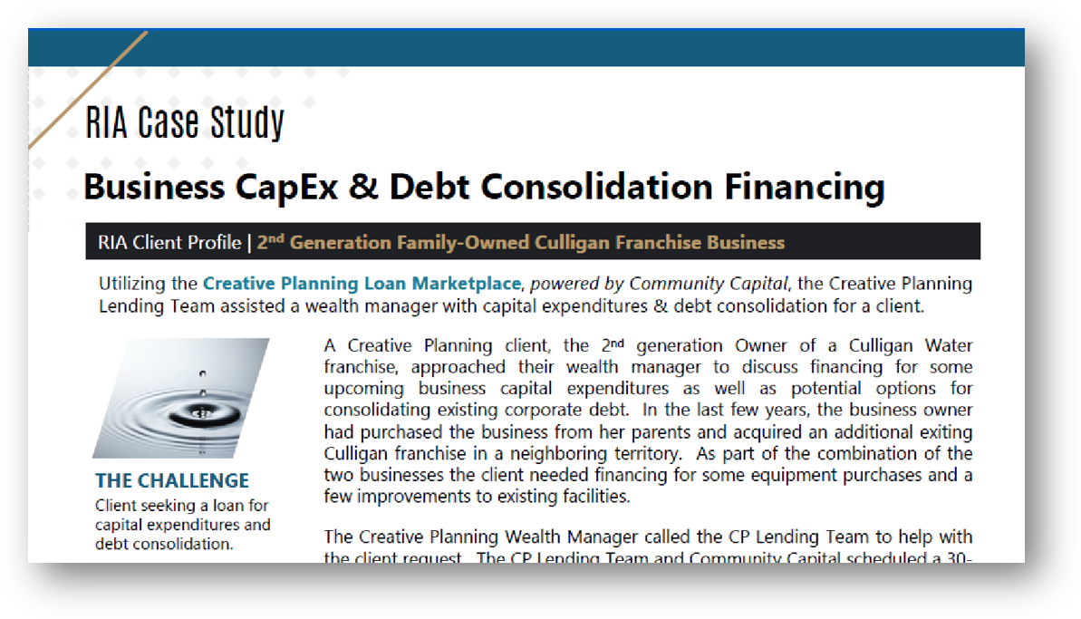 CP - CapEx & Deb Consolidation