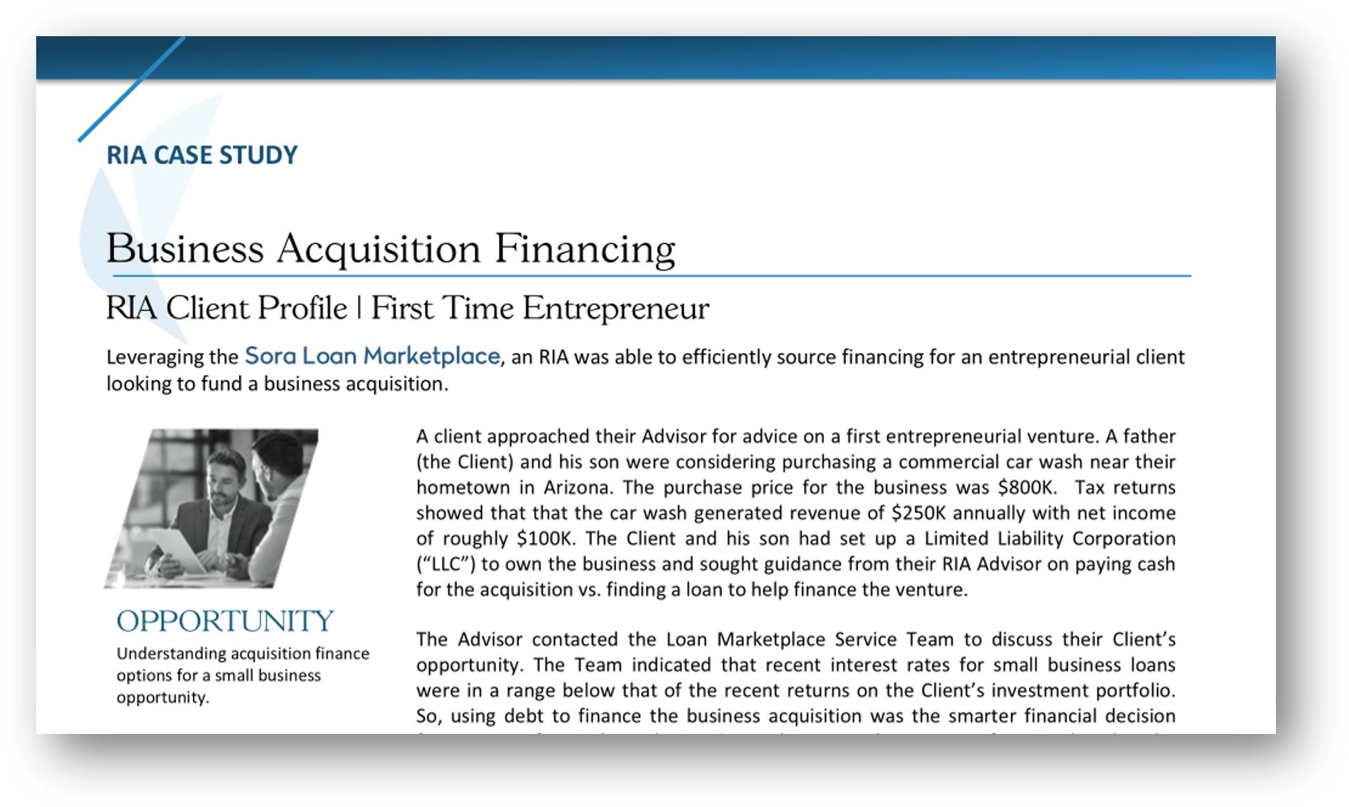 CRE First Time Entrepreneur