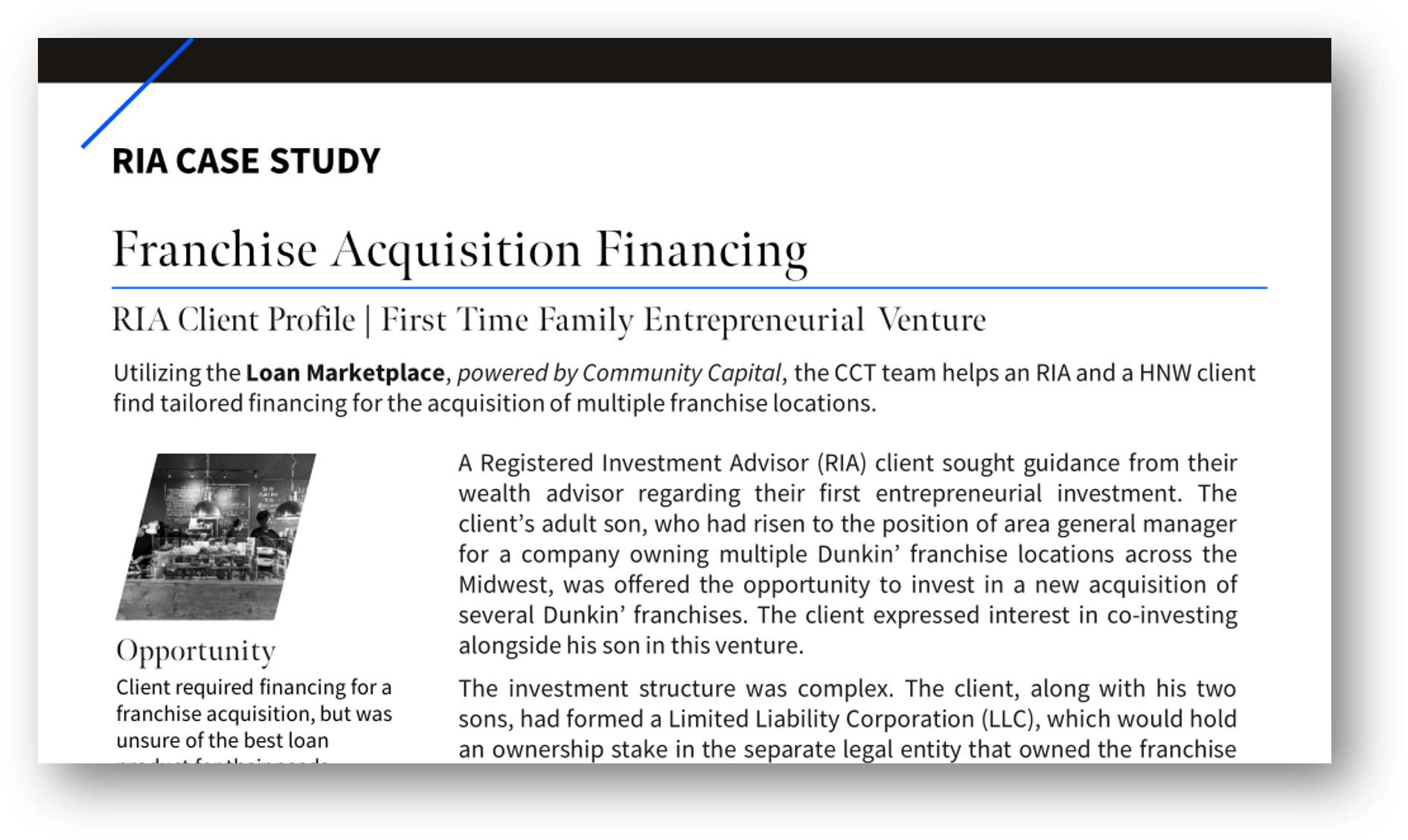 NewEdge-CaseStudy FranchiseFinance