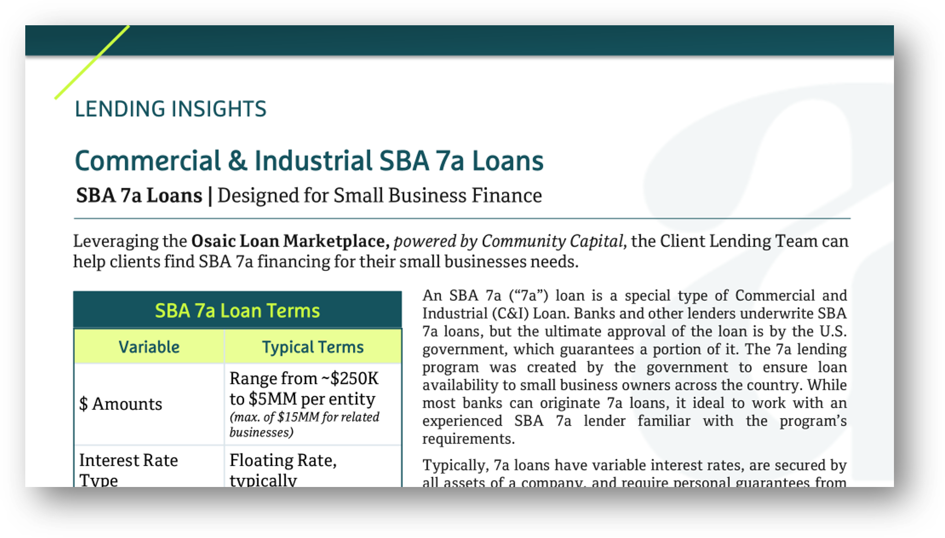 Osaic - SBA7a Education