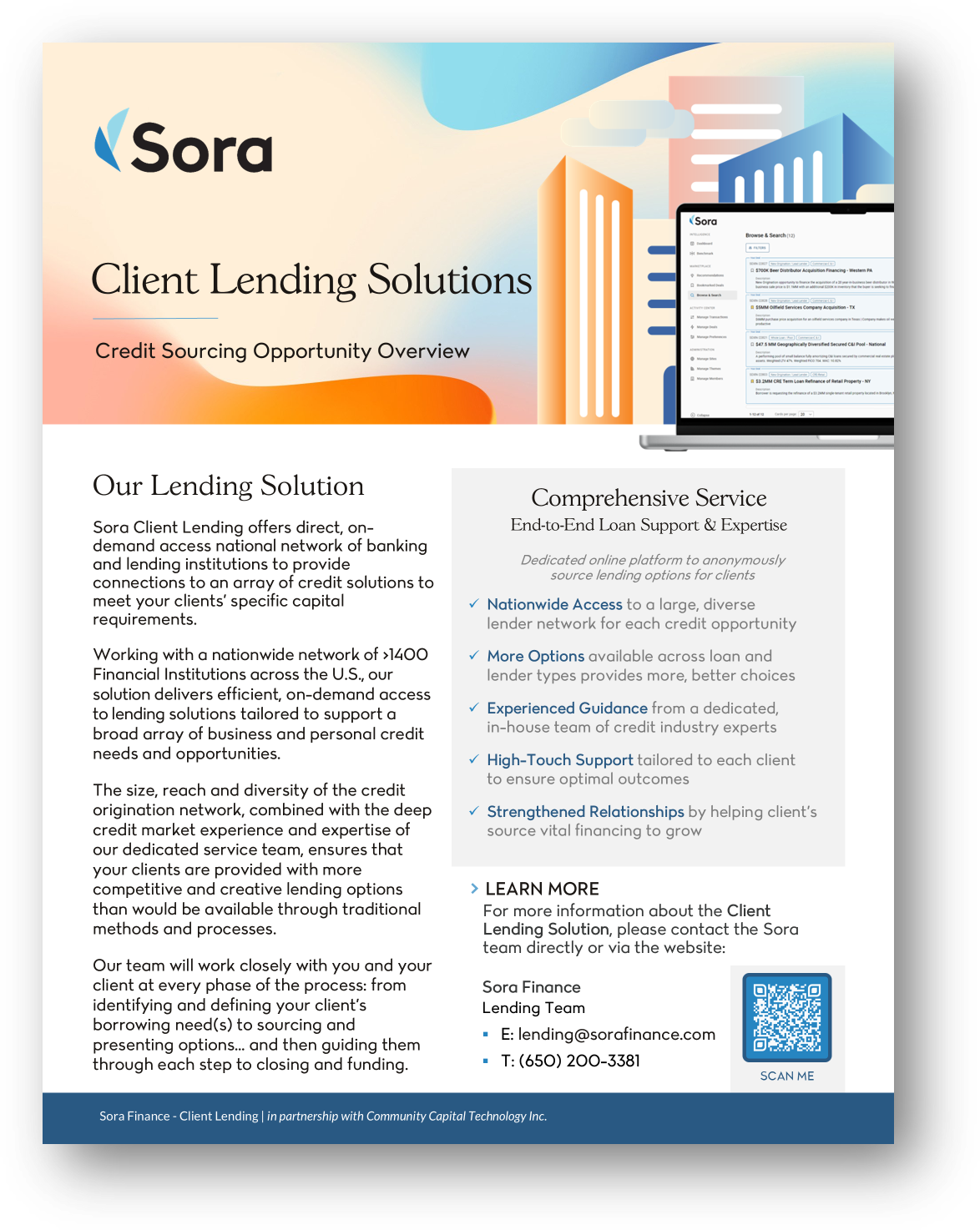 Sora Finance - Client Lending - Solution Overview for Advisors - 2024 Sora Finance - Client Lending - Solution Overview for Advisors - 2024